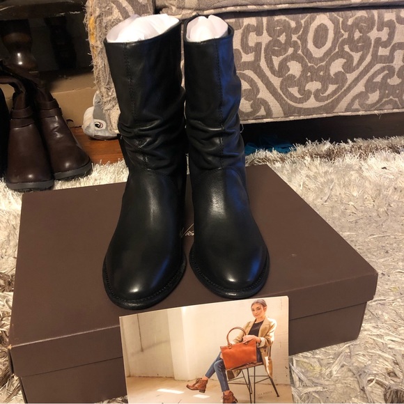 Patricia Nash Monte Leather Slouch Mid-Calf Boho Western Heeled Boot Size 9.5 - Picture 9 of 13